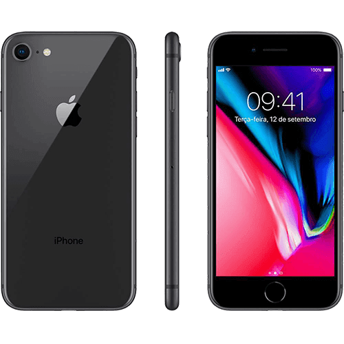 IPhone 8 64GB Cinza Espacial Tela 4.7" IOS 4G Câmera 12MP - Apple