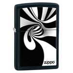 Isqueiro Zippo Classic Spiral Black/white Ref 28297