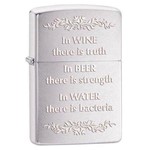 Isqueiro Zippo In Wine There Is Truth Full Size 28647