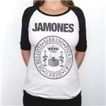 Jamones - Camiseta Raglan Manga ¾ Feminina