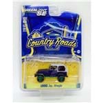 Jeep Wrangler 1990 Country Roads Azul 1:64 Greenlight Chase Green Machine