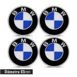 Jogo 4 Emblema Roda BMW 65mm