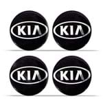 Jogo de Adesivo Emblema Resinado para Calota KIA com 4 Peças