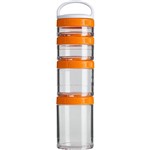 Jogo de Compartimentos Gostak Laranja 350ml - Blender Bottle