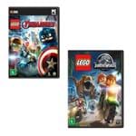 Jogo Lego Marvel Vingadores + Lego Jurassic World - PC