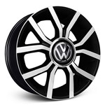 Jogo Roda KR R50 Volkswagen UP Aro 17 - Preta Diamantada Jogo Roda KR R50 - 4x100 Tala 7,0 Off-Set: 38