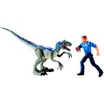 Jurassic World Conjunto Aventura Velociraptor e Owen - Mattel