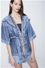 Kimono Jeans com Amarração Recollect - Tam: UC / Cor: BLUE