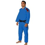 Kimono Jiu Jitsu Serie Slim Azul A5