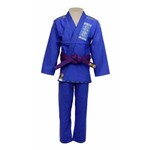 Kimono Jiu Jitsu - Trancado - Tradicional - Shiroi - Azul