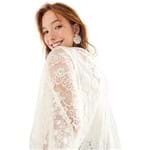 Kimono Mix Renda Off White - U