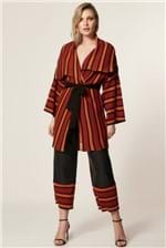 Kimono Mob Tricot com Faixa - Vermelho