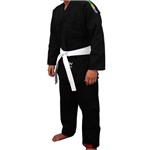 Kimono P/ Jiu-Jitsu Trançado Advanced Preto - Torah A1