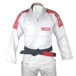 Kimono Pit Bull Red Series - Branco