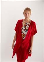 Kimono Viscose Sarjada Vermelho