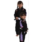 Kimono Vulkan Infantil para Jiu Jitsu - VKN PRO PRETO INFANTIL FEMININO