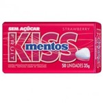 Kiss Mentos Morango C/ 50 Unidades