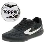 Kit 1 Chuteira Infantil Masculina Dominator Jr. Iii Topper + Bola Futsal Toper - 4132752