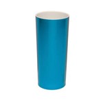 KIT 75 Copos Long Drink Metalizado Azul com Interior Branco
