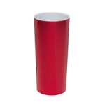 KIT 50 Copos Long Drink Metalizado Vermelho com Branco
