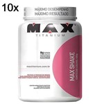Kit 10X Max Shake - 400g Chocolate - Max Titanium