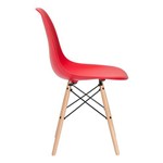 KIT - 4 Cadeiras Eames DSW - Vermelho