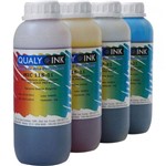 Kit 4 Cores P/ Tinta Cor Imp. Hp Officejet R. 1kg Qualy-ink