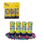 Kit 4 Lança Confetes Coloridos Papel Crepom Kids para Festas Carnaval 11cm