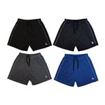 KIT 4 Shorts Masculino Esporte Futebol Academia com Bolso Traseiro e Bordado Frent's 334