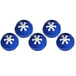 Kit 5 Bolas de Natal Azul Safira