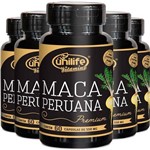 Kit 5 Maca Peruana Premium 550mg Unilife 60 Capsulas