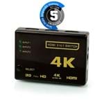Kit 5 Mini Switch HDMI 3/1 Full HD