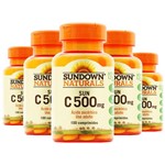Kit 5 Vitamina C 500Mg Sundown 100 Tablets