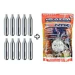 Kit 5000 BBs de Airsoft .20g Velozter + 10 Cilindros Co2 12g