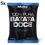 Kit 5X 100% Pura Batata Doce - 1000g Refil - Atlhetica Nutrition