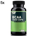 Kit 5X BCAA 1000 - 60 Cápsulas - Optimum Nutrition
