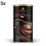 Kit 5X Beef Protein - 480g Chocolate - Essential Nutrition