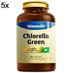 Kit 5X Chlorella Green - 90 Cápsulas - Vitaminlife