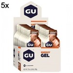 Kit 5X Energy Gel - 24 Sachês 32g Chocolate - GU