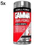 Kit 5X Gamma ZMA Force - 60 Cápsulas - Cell Force