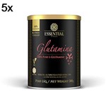 Kit 5X Glutamina - 300g - Essential Nutrition