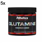 Kit 5X Glutamine Micronized Evolution Series - 500g Glutamina - Atlhetica Nutrition