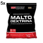 Kit 5X Maltodextrina - 1000g Morango - BodyBuilders