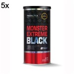 Kit 5X Monster Extreme Black New Power Formula - 44 Packs - Probiótica