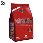 Kit 5X Nutri Whey Protein - 907g Refil Baunilha - IntegralMédica