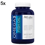 Kit 5X Omega 3 Fish Oil - 120 Cápsulas - Atlhetica Nutrition