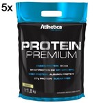 Kit 5X Protein Premium Pro Series - 1800g Refil Baunilha - Atlhetica Nutrition