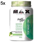 Kit 5X Top Whey 3W - 900g Maça Verde - Max Titanium