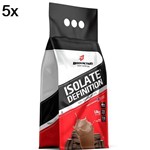 Kit 5X Whey Isolate Definition - 1800g Refil Chocolate - BodyAction