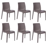 Kit 6 Cadeiras Ice Fendi OR Design